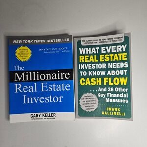 Real Estate Investing Book Bundle Gary Keller Frank Gallinelli Cash Flow 2 Books
